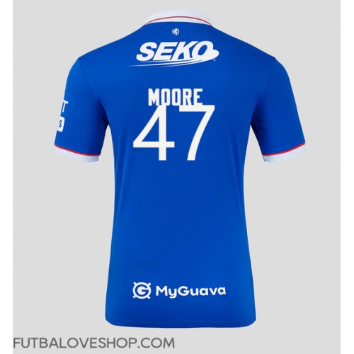 Dres Rangers Mikey Moore #47 Domáci 2025-26 Krátky Rukáv Dres Rangers Mikey Moore #47 Domáci 2025-26 Krátky Rukáv